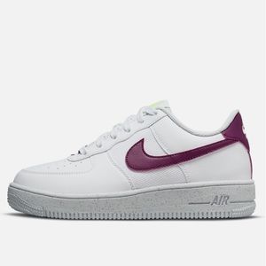 NWOT Nike Air Force 1 Low Crater Next Nature White Sangria (GS)